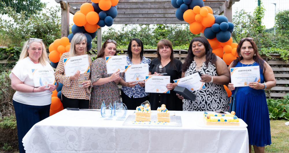 Staff receive their awards